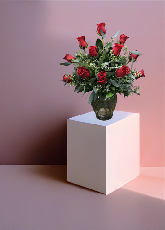 Arreglo Clásico de Rosas Rojas - Elegancia Eterna